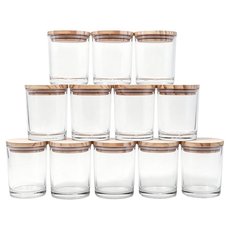 Candle Making Jars With Lids - ABRU – zestaw 12 sztuk pojemników