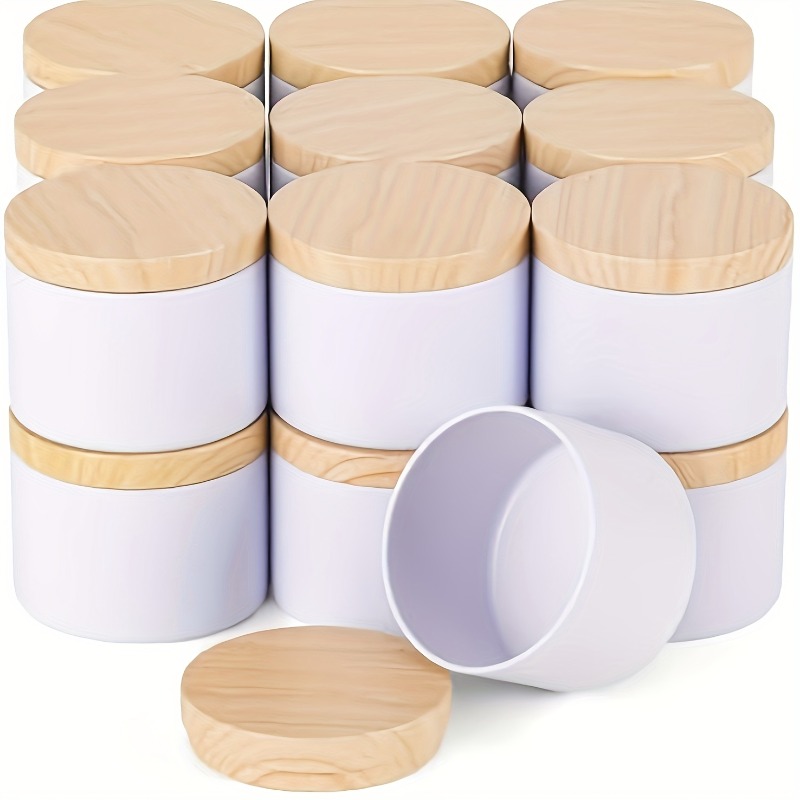 Biały metalowy pojemnik na świ – Candle Making Jars With Lids recenzja i cena