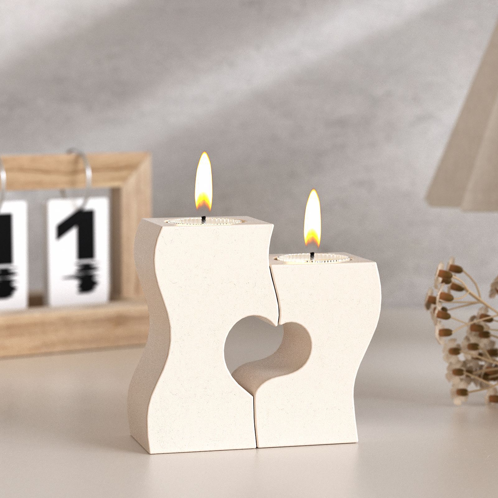 S Heart Candlestick Silicone M – Candle Making Tutorial recenzja i cena